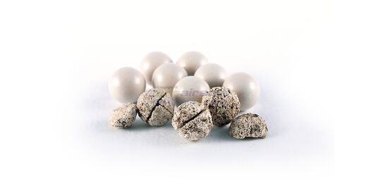 Xtreme Precision 0.40g Bio BBs 1750 pcs – premium biodegradable airsoft BBs - Close-up of the high-quality 0.40g bio BBs.