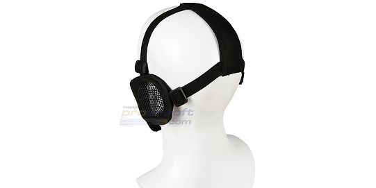 Diablo V3 Metal Mesh Half Mask Black