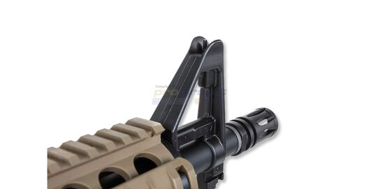 Specna Arms SA-F13 FLEX Gate X-ASR Gen2, hiekka - Lähikuva etutähtäimestä
