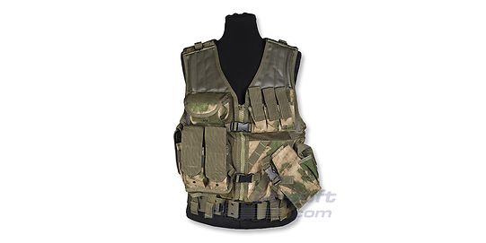 Mil-Tec Crossdraw Vest, A-tacs FG