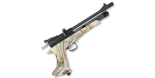Artemis CP2 4,5mm CO2 ilma-ase, camo - Artemis CP2 4,5 mm CO₂ ilma-ase pistoolikokoonpanossa camo-viimeistelyllä