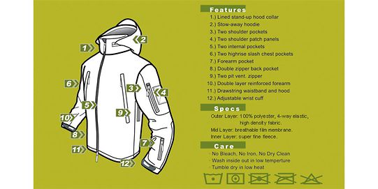 Condor Soft Shell Jacket Black (L)