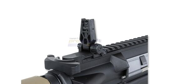 Specna Arms SA-C17 CORE HAL ETU Gen2 AEG, Tan - Rear FlipUp Sight