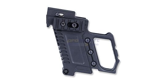 Diablo pistoolin etukahva lipaskotelolla, Glock