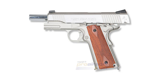 Cybergun Colt M1911 Rail CO2 blowback Silver