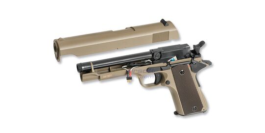 Cyma Colt M1911 AEP MOSFET Edition – electric airsoft pistol with LiPo, tan