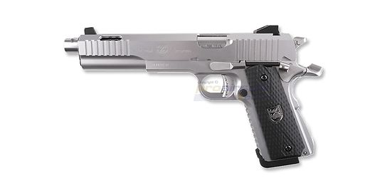 Cybergun Dueller Prismatic CO2 pistooli, metalli hopea