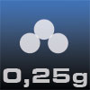 0,25g