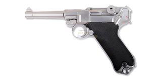 WE Parabellum 4" GBB, Metal Silver