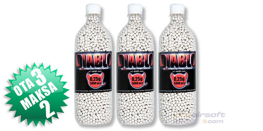 3x Diablo BB 0.25g 5000 pcs