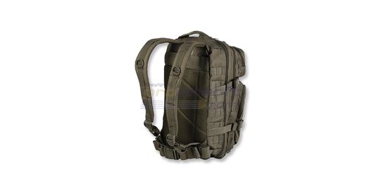 Mil-Tec rynnäkköreppu 20L, vihreä - Mil-Tec rynnäkkörepun pehmustettu ja hengittävä selkäosa