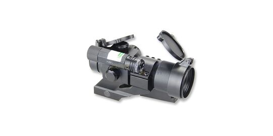 Bluedot Military LX Gen2 puna/viherpistetähtäin laserilla