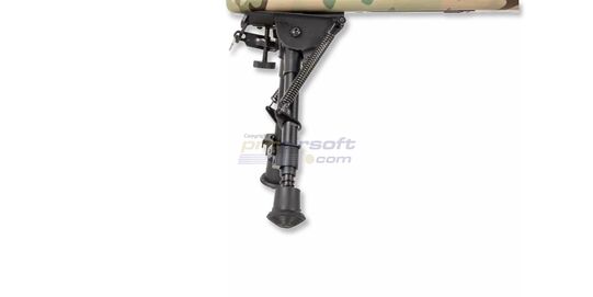 Specna Arms SA-S02 Core High Velocity tarkkuuskivääri, multicam - Specna Arms SA-S02 Core High Velocityn mukana tulevat etujalat lukittuna lyhyimpään asentoon