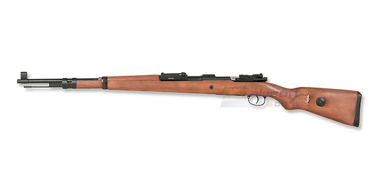 Mauser Kar K98 jousitoiminen kivääri (hylsyillä), puutukki