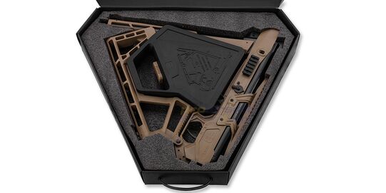 Black Bunker BM8 Survival 4.5mm ilmakivääri, musta - BM8 aseteltuna koteloon