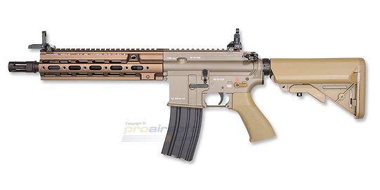 Marui Next-Gen HK416 Delta Custom NGRS Blowback AEG – Full Metal, Tan - Tokyo Marui Next-Gen HK416 Delta Custom tan full metal blowback AEG