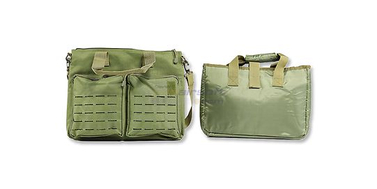 Laser leikattu läppärilaukku, vihreä