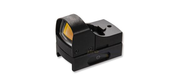 Lancer Tactical Reflex Mini Red Dot Sight – Ultra Compact Airsoft Optic - Lancer Tactical Reflex Mini red dot sight with black anodized aluminum body