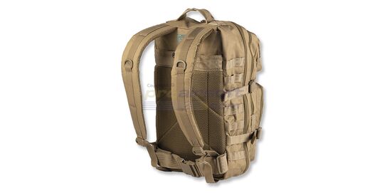 Mil-Tec Assault Backpack 40 L – MOLLE Compatible Tactical Backpack, Tan - Mil-Tec assault backpack padded and breathable back panel