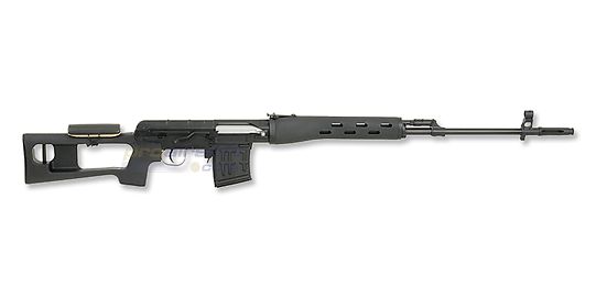 Dragunov SVD Sniper Rifle, Spring, Metal, Black