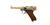 WE Parabellum 4" GBB, Metal Gold