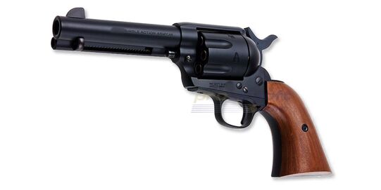 Marui SAA .45 Civilian 4.75" Spring Revolver – Classic Western Airsoft, Black - Marui SAA .45 Civilian 4.75