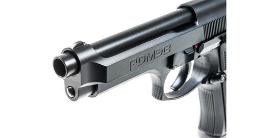 Crosman PDM9B CO2 Air Pistol 4.5mm – dual ammo, blowback, rifled barrel - Metal slide with realistic blowback action.