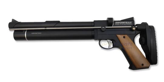 Snowpeak PP750L PCP Air Pistol 5.5mm – Long Version with Adjustable Stock & Suppressor