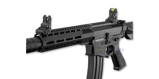 Krown Land Venator MkII AEG Electric Airgun 4.5mm, Full Auto, Silencer - Krown Land Venator MkII M-LOK handguard with accessory mounting points