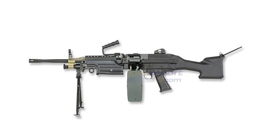 Cybergun FN M249 Mk2 konekivääri - metalli, musta - Cybergun FN M249 Mk2