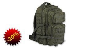 Mil-Tec rynnäkköreppu 40L, vihreä