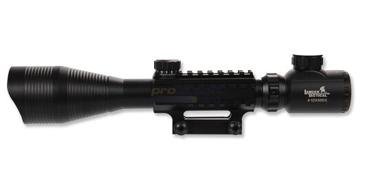Lancer Tactical 4-12x50EG kiikaritähtäin, valaistu - Lancer Tactical 4–12x50EG airsoft-kiikaritähtäin Picatinny-kiinnityksellä