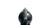 Marui Colt M1851 Navy Spring Revolver, Black - Close-up of the hammer and rear sght.