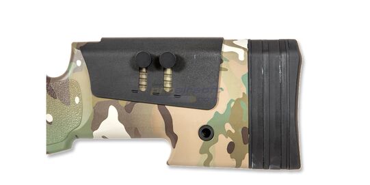 Specna Arms SA-S02 Core tarkkuuskivääri, multicam - Säädettävä poskipakka ja kuminen perälevy alhaalla
