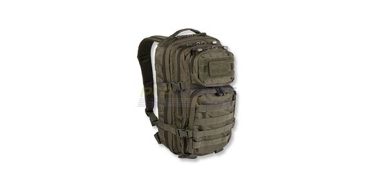 Mil-Tec rynnäkköreppu 20L, vihreä - Mil-Tec 20 litran rynnäkköreppu useilla taskuilla ja MOLLE-lenkeillä