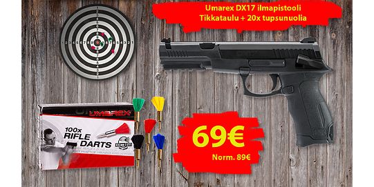 Umarex DX17 ilmapistooli 4,5mm