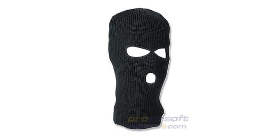 Mil-Tec 3 Hole Winter Balaclava Black