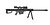 Barrett M82A1 Sniper Rifle Spring Action with scope