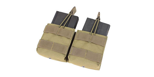 Condor Double Open-Top M14 Mag Pouch Tan