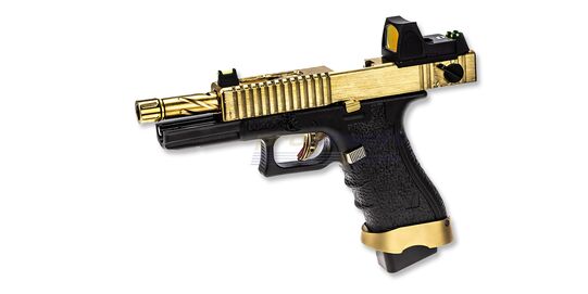 Vorsk EU18 With Red Dot Sight, Metal Slide, Gold/Black