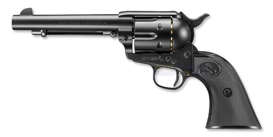 Marui SAA .45 Artillery 5.5" Spring Revolver – Classic Western Airsoft, Black - Marui SAA .45 Artillery 5.5