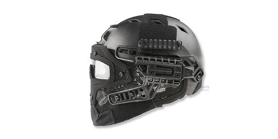 Fast BJ modulaarinen täyskypärä, musta