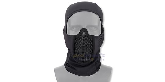 Diablo V4 Metal Mesh Half Mask Black
