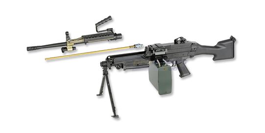 Cybergun FN M249 Mk2 konekivääri - metalli, musta - Kenttäpurku