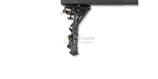 Specna Arms SA-S02 Core tarkkuuskivääri, musta - Specna Arms SA-S02 Core mukana tulevat etujalat lukittuna lyhyimpään asentoon