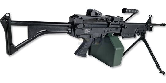 Cybergun M249 Mk1 konekivääri sähköase, musta