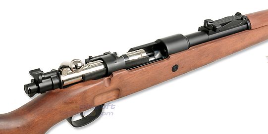 Mauser Kar K98 jousitoiminen kivääri (hylsyillä), puutukki