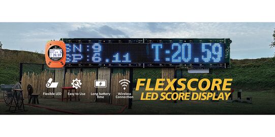 Timer Wireless LED Score Display (Rollable) – Flexible Waterproof LED Board for Shooting Sports - Waterproof construction – Built for outdoor events in all conditions