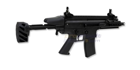 Cybergun FN SCAR-SC sähköase - metalli, MOSFET, musta - Cybergun FN SCAR-SC metallirunkoinen airsoft sähköase musta