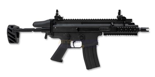 Cybergun FN SCAR-SC sähköase - metalli, MOSFET, musta - Cybergun FN SCAR-SC metallirunkoinen airsoft sähköase musta